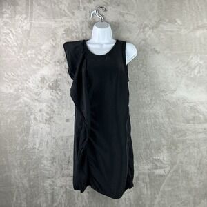 3.1 Phillip‎ Lim Black Silk Midi Dress Sleeveless Chic Women's Size 4